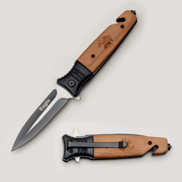 Snake Eye Tactical Eagle Rescue Style Spring Assist Knife