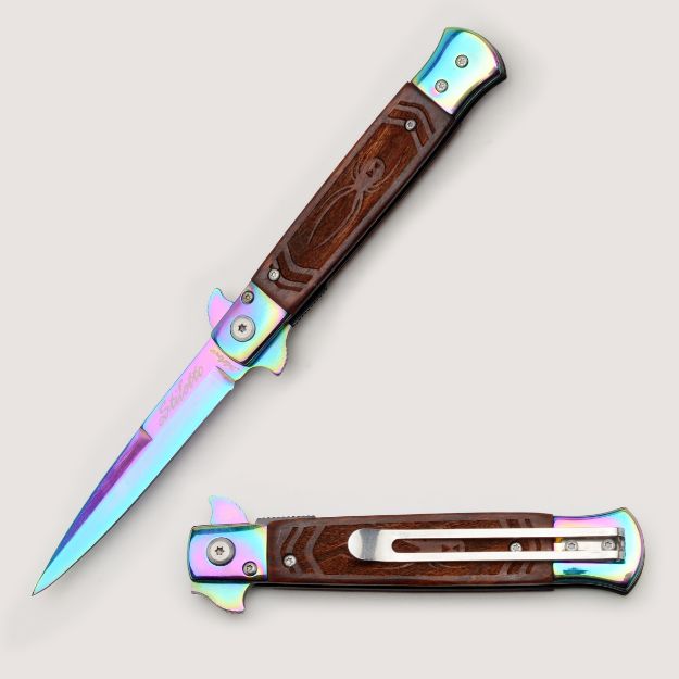 ''Spider'' Stiletto Style Spring Assist KNIFE
