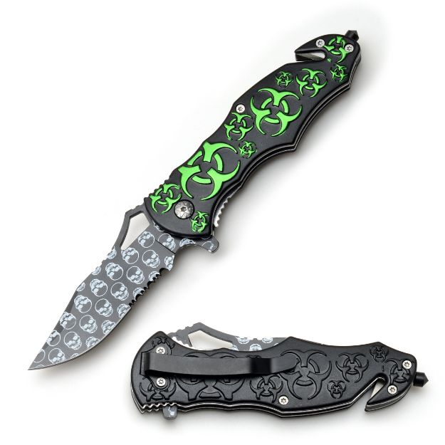 Zombie HUNTER BG Rescue Style Action Assist Knife