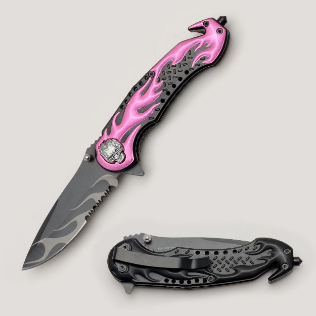 Snake Eye Tactical PK Rescue Style Spring Assist knife