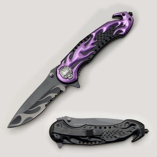 Snake Eye Tactical PE Rescue Style Spring Assist knife