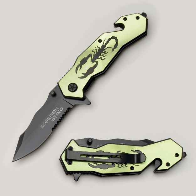 '' Scorpion Sting '' GN Rescue Style Action Assist Knife