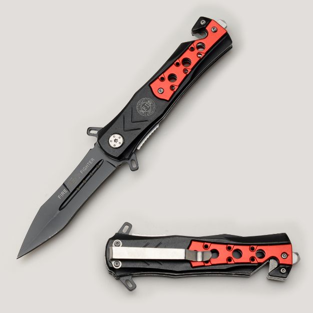 Firefighter Rescue Style Spring Assist Knife