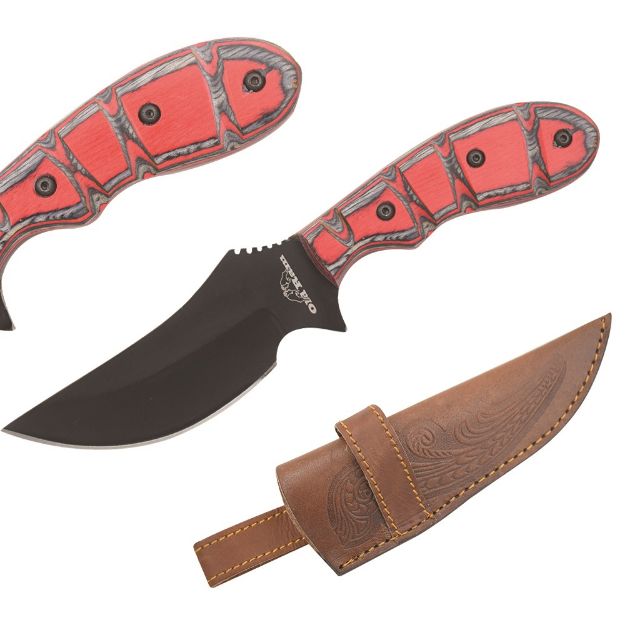 Old Ram Handmade Fixed Blade Hunting Knife BLACK Blade