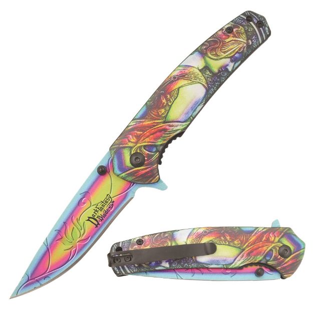 Dark Fantasy Blade RB Spring Assist Knife COLLECTION