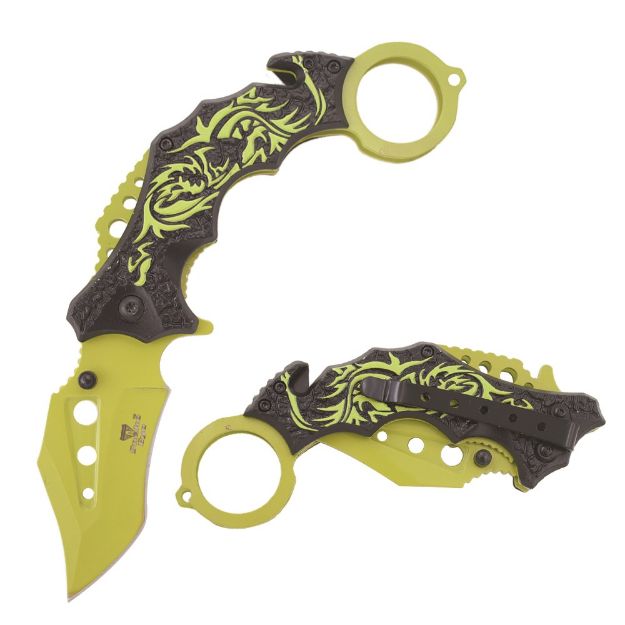 Snake Eye Tactical GN Karambit Style Spring Assist KNIFE