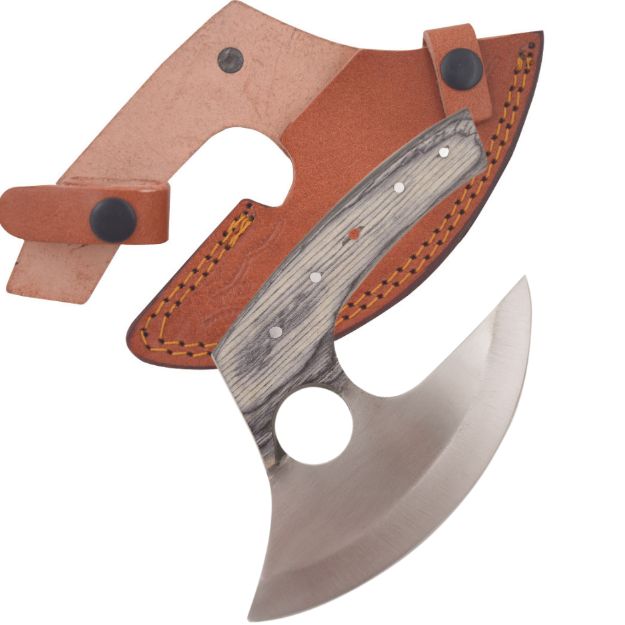 Old Ram Handmade Alaskan Ulu knife BLACK Wood Handle