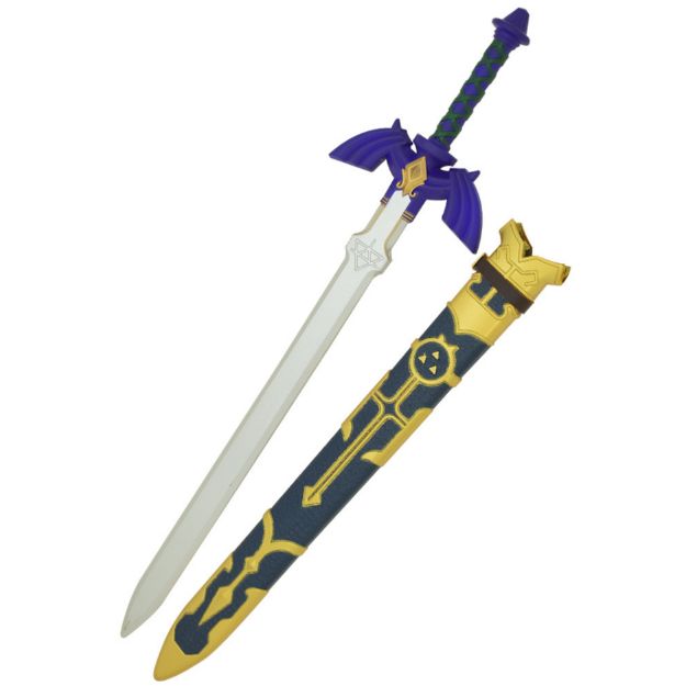 Fantasy Foam Blue Zelda SWORD With Plastic Scabbard