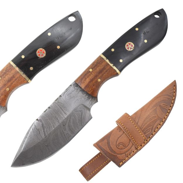 Old Ram Handmade Damascus Blade Hunting KNIFE 517