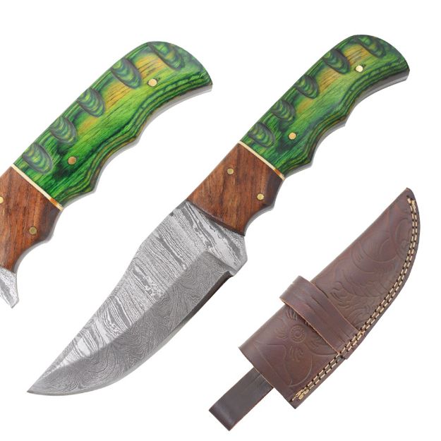 Old Ram Handmade Damascus Blade Hunting Knife  519GN