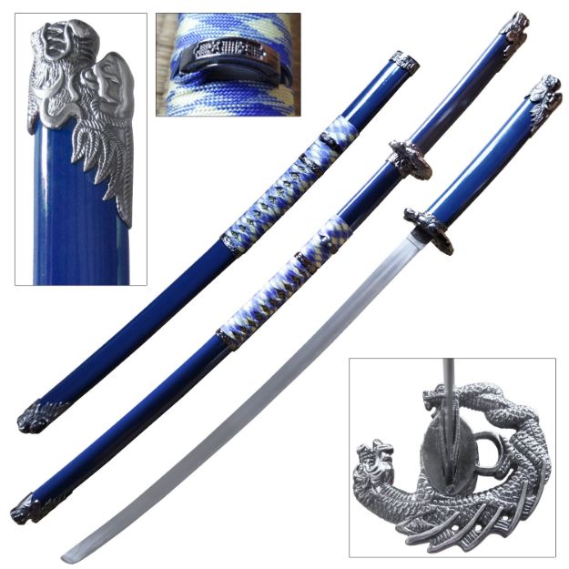 Snake Eye Tactical Blue Samurai Katana SWORD