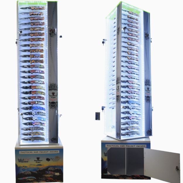 104 PC Floor KNIFE Display with or without LED Knives not include