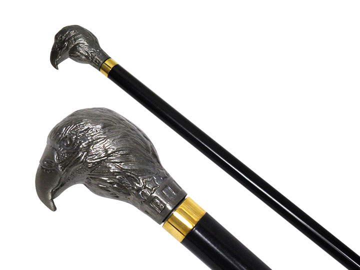 Eagle Head Walking CANE SWORD 34.5'' Overall