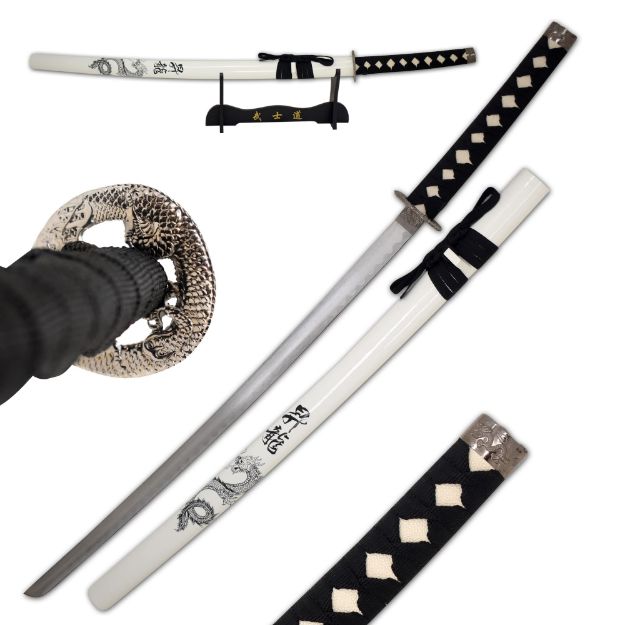 Snake Eye Tactical White Samurai Katana SWORD