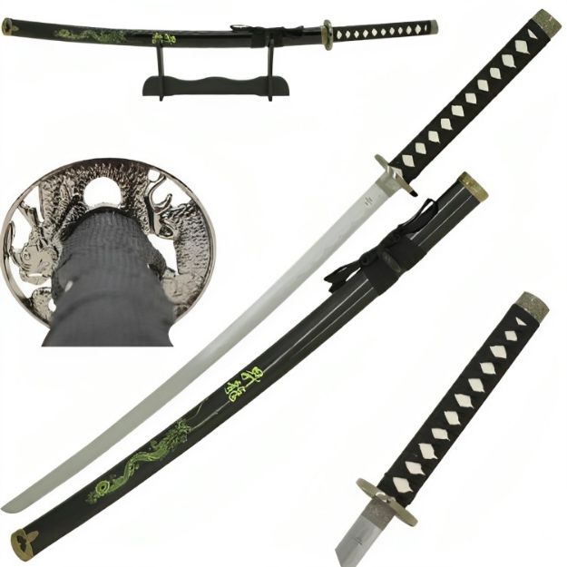 Snake Eye Tactical Black Samurai Katana Sword