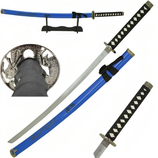 Snake Eye Tactical Blue Samurai Katana Sword