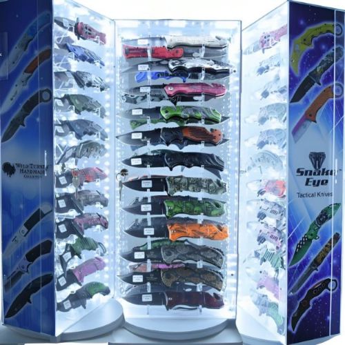 24-PC Countertop Knife Display With LED lights. NO knives