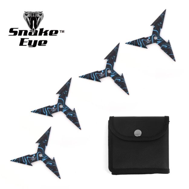 Snake Eye Tactical 4pc 3 Point Throwing Star Set