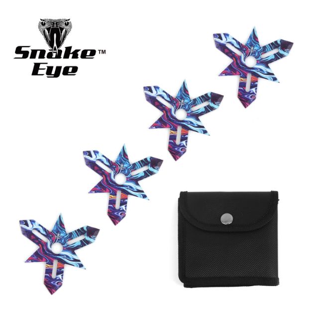 Snake Eye Tactical 4PC Throwing Star Set