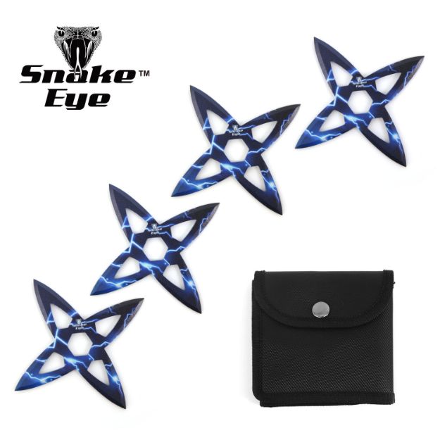 Snake Eye Tactical 4PC Throwing Star Set