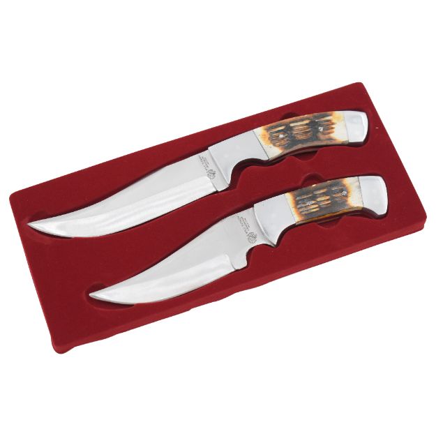 Wild Turkey Handmade 2PCS Fixed Blade Knife Gift Set 1797-1799