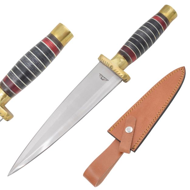 Old Ram Handmade DAGGER Style Fixed Blade Hunting Knife