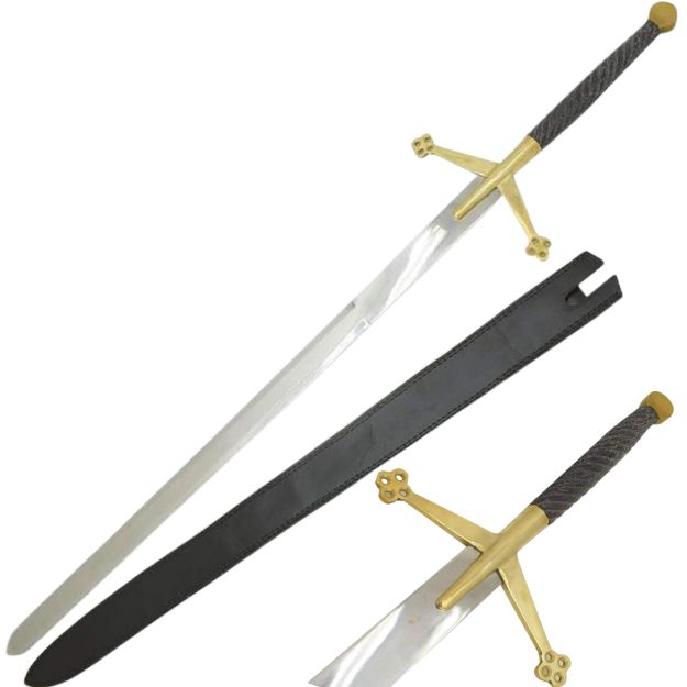 Medieval Sword With Case Stainless Steel Blade