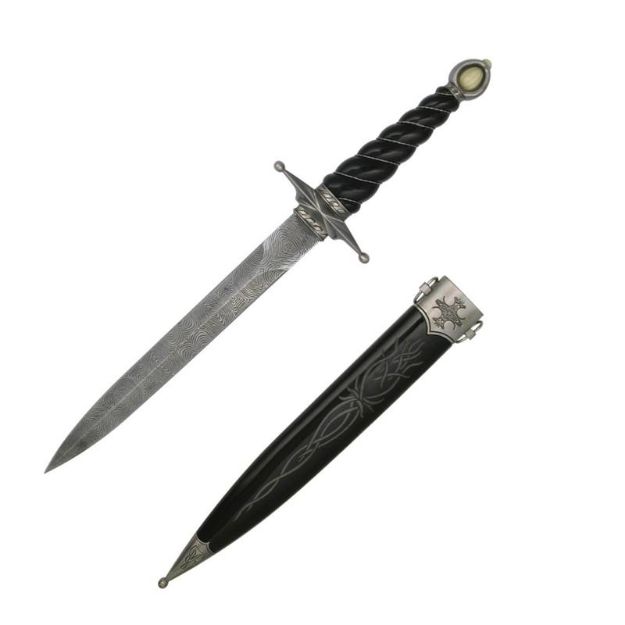 Medieval Knight's Dagger W/ Scabbard