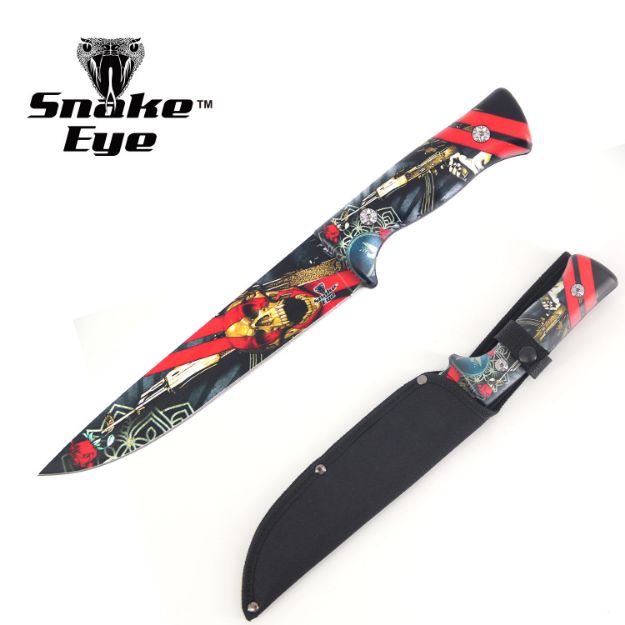 Snake Eye Full Tang Fix Blade 1865-3 Hunting Knife With Sheath