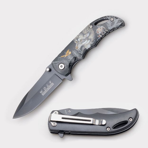 Snake Eye Tactical Wildlife COLLECTION WF Spring Assist Knife