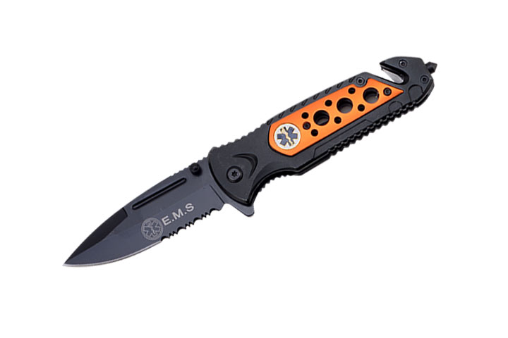 Snake Eye Tactical ''E.M.S''  Rescue Style Spring Assist knife