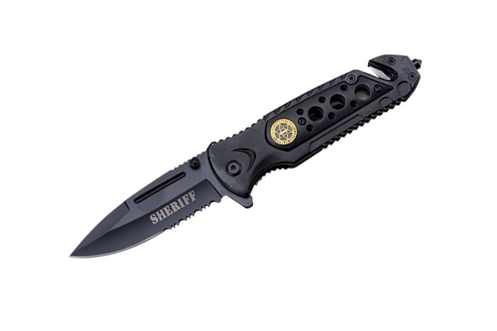 Snake Eye Tactical ''Sheriff'' Rescue Style Spring Assist knife