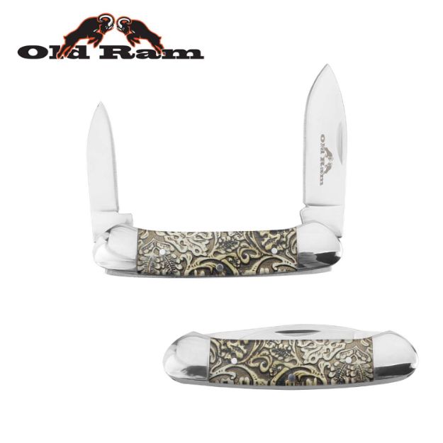 Old Ram 5320-3 Trapper 2 Blade Manual Folding KNIFE