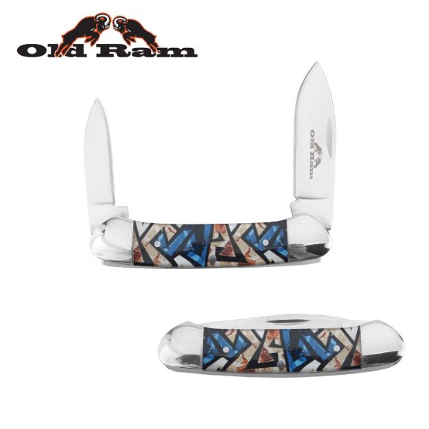 Old Ram 5320-7 Trapper 2 Blade Manual Folding KNIFE