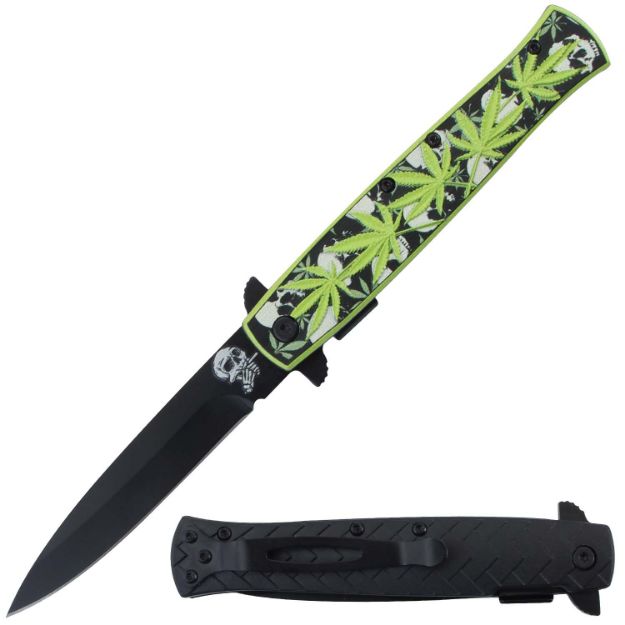 Snake Eye Tactical 5327-3 Stiletto Style Spring Assist KNIFE
