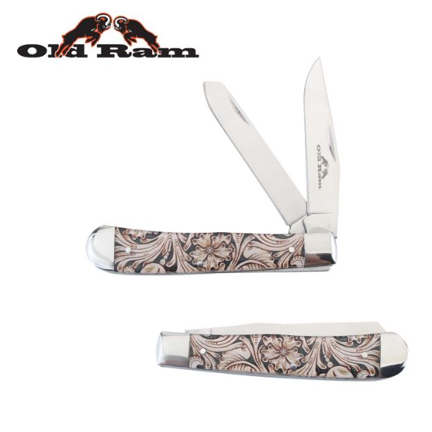 Old Ram Gentlemen Trapper 2 Blade 5318-7 Manual Folding KNIFE