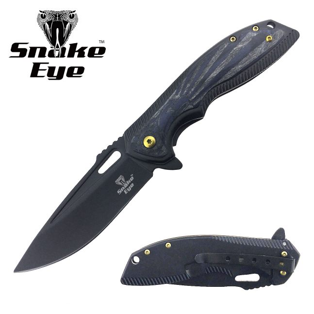 Snake Eye Tactical 5080BK Spring Assist Knife