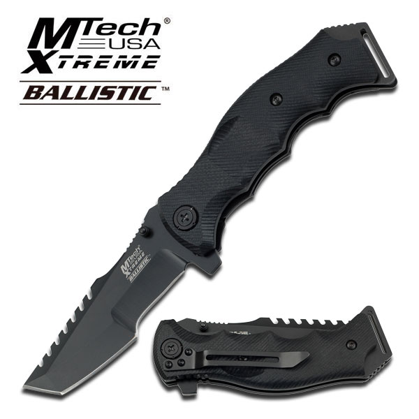 M Tech Ballistic Heavy Duty Spring Assist KNIFE 5'' Closed