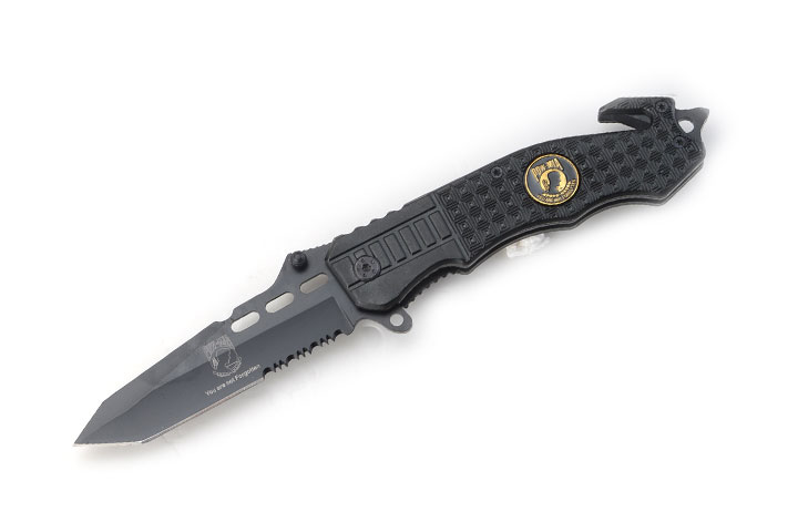 Snake Eye Tactical ''P.O.W'' Rescue Style Spring Assist knife