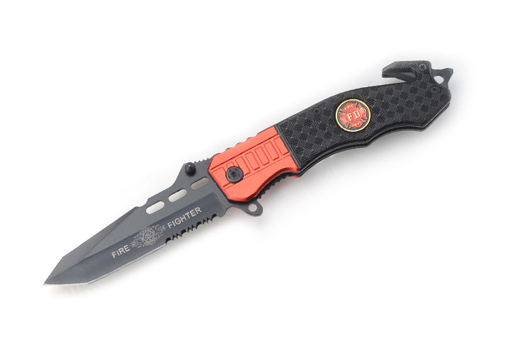 Snake Eye Tactical ''Firefighter'' Rescue Style Spring Assist KNIFE