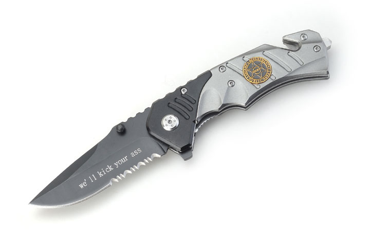 '' Sheriff '' Rescue Folder Spring Assist Knife 4.5'' Closed