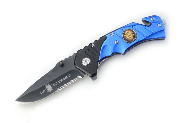 '' Police '' Rescue Folder Spring Assist KNIFE 4.5'' Closed