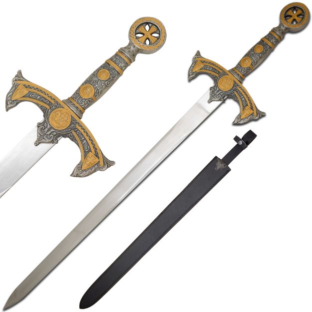 Medieval Warrior 12th Century Templar Knight Crusader Sword