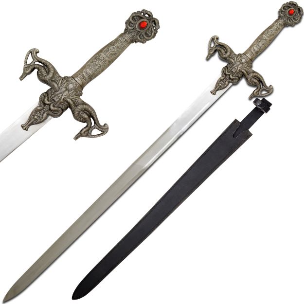 Medieval Warrior Fantasy Serpentine Sword