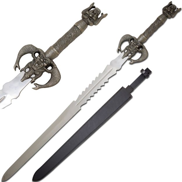 Medieval Warrior FANTASY Double Demon SWORD