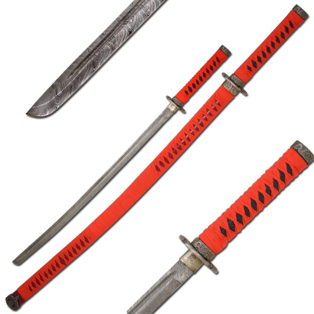 Wild Turkey Handmade Real Damascus Samurai SWORD