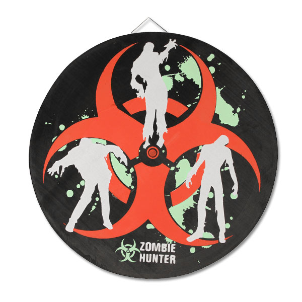 ZOMBIE TARGET DART BOARD 15'' IN DIAMETER