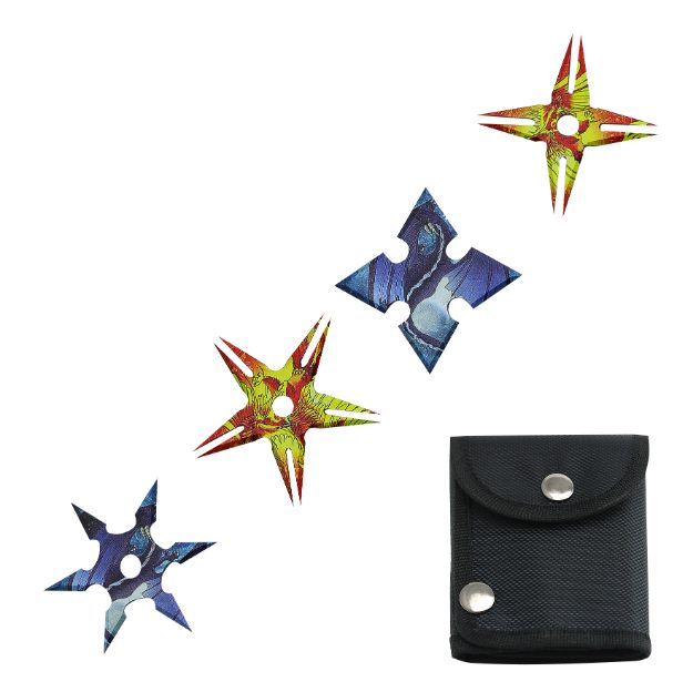 SnAkE EyE TActicAl 4pc Throwing STAR SEt