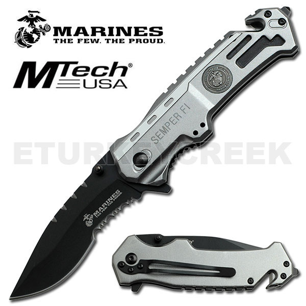 US MARINES TACTICAL RESCUE ASSISTED OPENING KNIFE