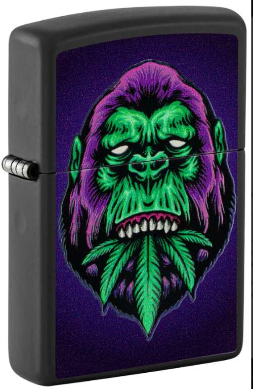 Zippo Cannabis Gorilla Design LIGHTER